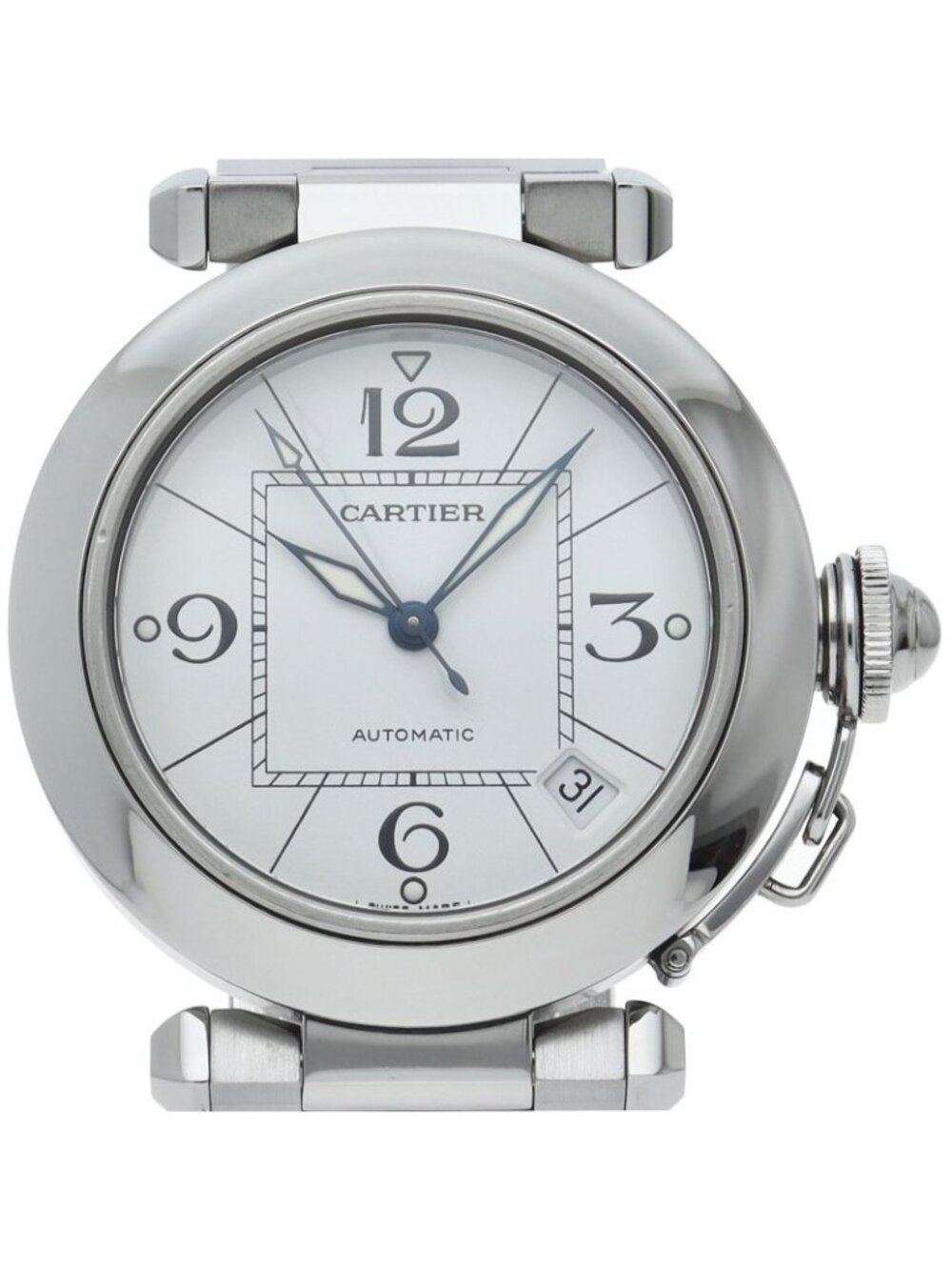 Cartier Pasha C Watch SS White